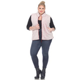 Zip up sherpa vest - Plus - DressbarnVests