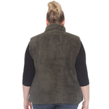 Zip up sherpa vest - Plus - DressbarnVests