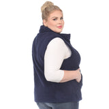 Zip up sherpa vest - Plus - DressbarnVests