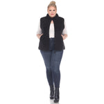 Zip up sherpa vest - Plus - DressbarnVests