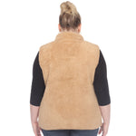 Zip up sherpa vest - Plus - DressbarnVests