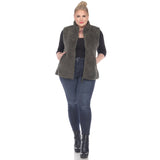 Zip up sherpa vest - Plus - DressbarnVests