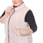 Zip up sherpa vest - Plus - DressbarnVests